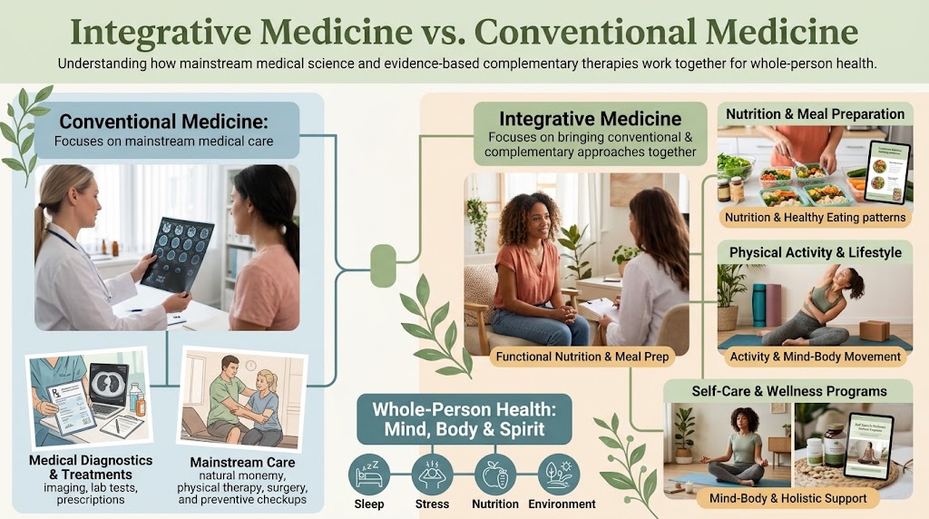 integrative medicine vs conventional medicine